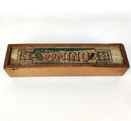 Antikes domino spiel holz - antikes,