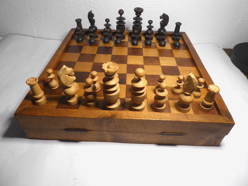 Antik schachspiel dame - schachspiel,