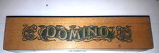 Domino Spiel sehr alt Holz Box