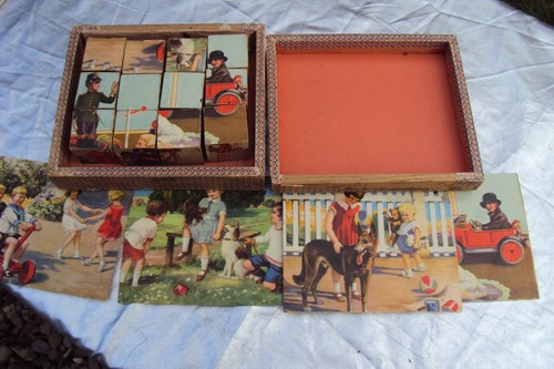 Antikes würfel legespiel - würfel-legespiel, mit